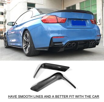 BMW F80/F82/F83 M3 M4 carbon achter splitters