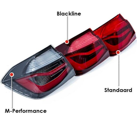 Smoke achterlichten F30 12-15 LCI Look