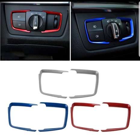 BMW F30 light trim zilver, rood of blauw